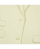 Veste tailleur jaune clair