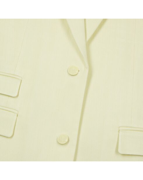 Veste tailleur jaune clair