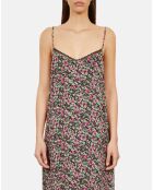 Robe nuisette longue fleurie multicolore