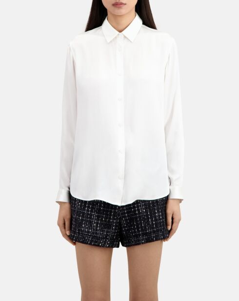 Chemise en soie écrue