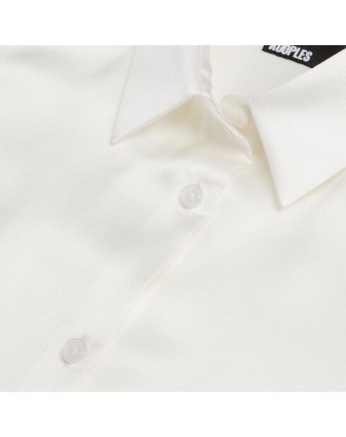 Chemise en soie écrue