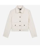 Veste en tweed écrue