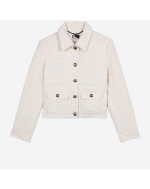 Veste en tweed écrue