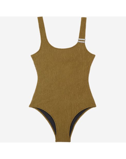 Maillot de bain The Kooples x Luz une pièce bretelles kaki
