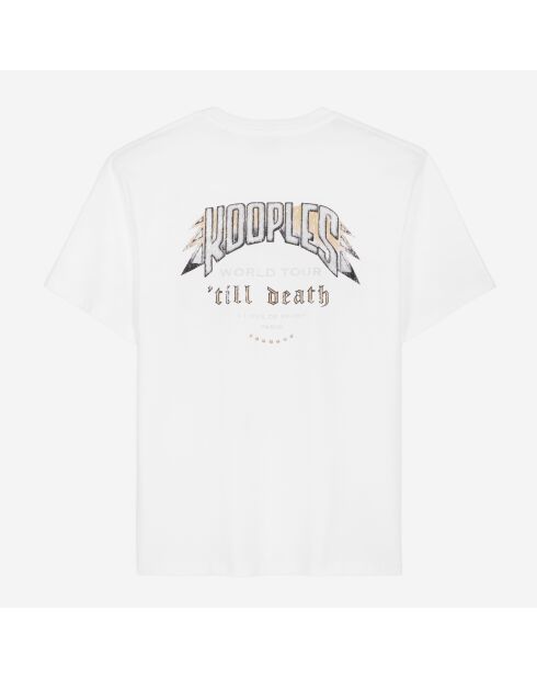 T-shirt avec sérigraphie blanc