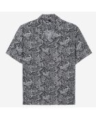 Chemise imprimée noire et blanche