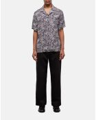 Chemise imprimée noire et blanche