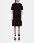 Polo en maille avec zip noir