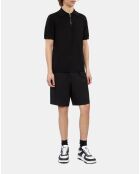 Polo en maille avec zip noir