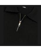 Polo en maille avec zip noir