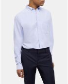 Chemise en coton bleu clair