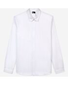 Chemise en smart twill blanche
