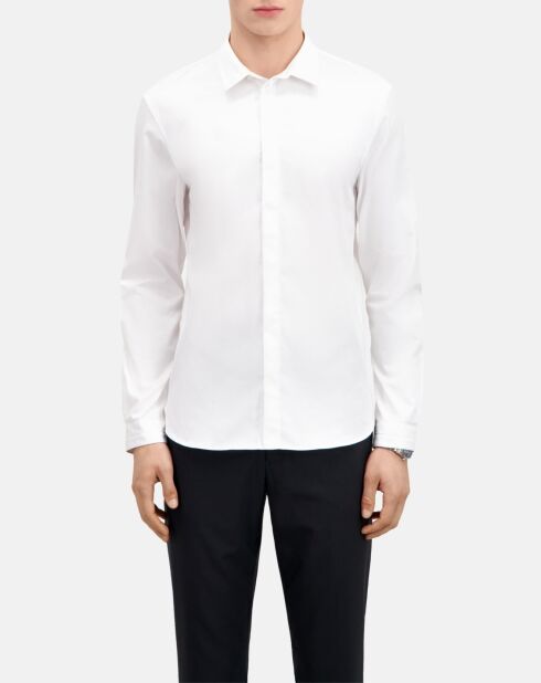 Chemise en smart twill blanche