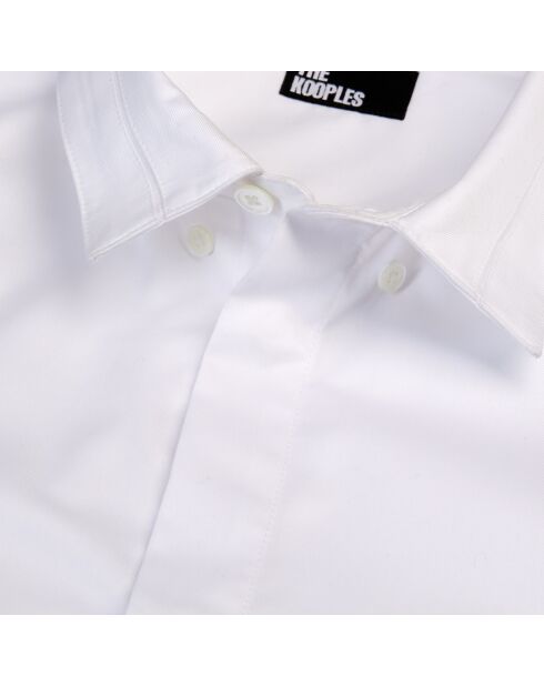 Chemise en smart twill blanche