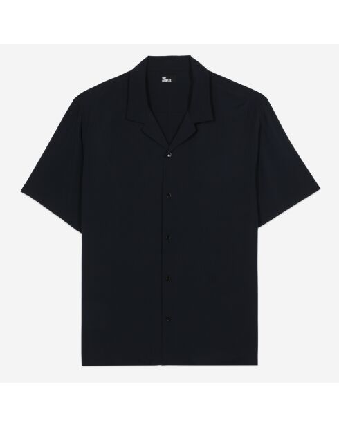 Chemise manches courtes bleu marine