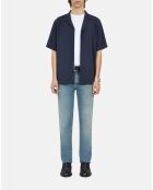 Chemise manches courtes bleu marine