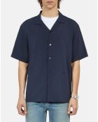 Chemise manches courtes bleu marine