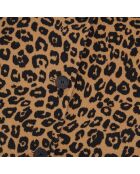 Blouson type surchemise en Laine mélangée léopard