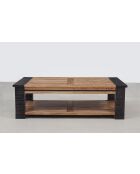 Table basse rectangulaire Acacia Moon Naturel - 130x70x40 cm