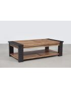 Table basse rectangulaire Acacia Moon Naturel - 130x70x40 cm