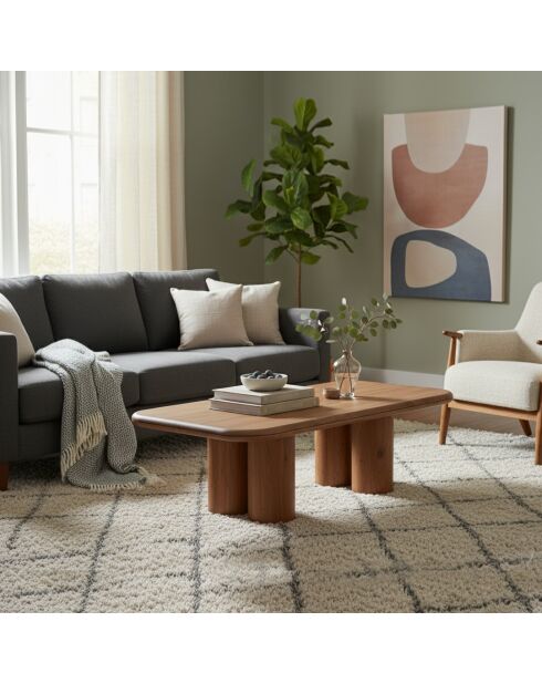 Table basse 140 cm Acacia Maglan Marron - 140x80x45 cm