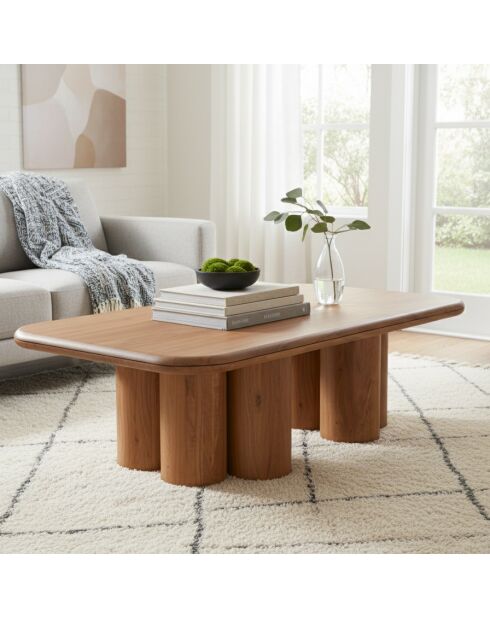 Table basse 140 cm Acacia Maglan Marron - 140x80x45 cm