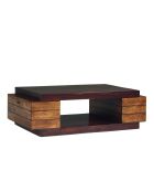 Table basse rectangulaire bois bicolore Manguier Herods Naturel - 135x75x42 cm
