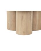 Table basse ronde Mango Barloo Beige - 89x89x43 cm