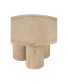 Table basse ronde Mango Barloo Beige - 89x89x43 cm