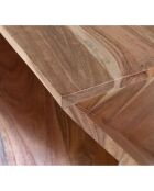 Table d'appoint pour canapé Acacia Aria Marron - 40x40x60 cm