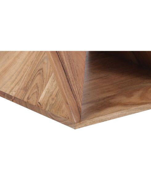 Table d'appoint pour canapé Acacia Aria Marron - 40x40x60 cm