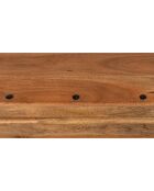 Table basse coffre carrée en acacia massif Naturel - 85x85x50 cm