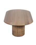 Table basse ovale Chêne Dalta Marron - 152x76x42 cm