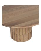 Table basse ovale Chêne Dalta Marron - 152x76x42 cm