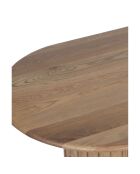 Table basse ovale Chêne Dalta Marron - 152x76x42 cm