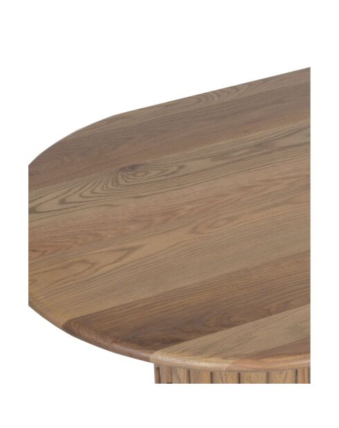 Table basse ovale Chêne Dalta Marron - 152x76x42 cm