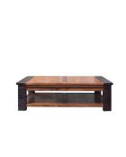 Table basse carrée Acacia Moon Marron - 100x100x40 cm