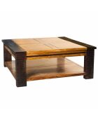 Table basse carrée Acacia Moon Marron - 100x100x40 cm