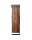 Meuble haut structure inox Acacia Stainless III Marron - 140x45x160 cm