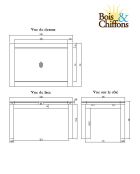 Table à manger rectangulaire allonge Acacia Gordon Naturel - 130x90x78 cm