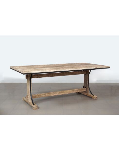 Table a manger Manguier Pondicherry Beige - 200x100x76 cm