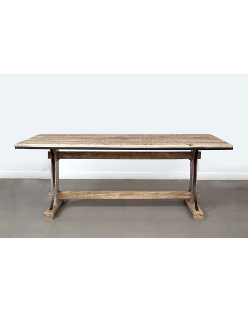 Table a manger Manguier Pondicherry Beige - 200x100x76 cm