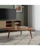 Table basse losange 117X105X40 en manguier massif Marron - 117x105x40 cm