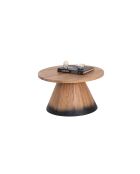 Table basse bois ronde 70 cm Acacia Dimona Naturel - 70x70x40 cm