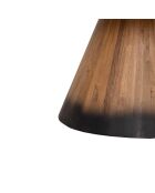 Table basse bois ronde 70 cm Acacia Dimona Naturel - 70x70x40 cm