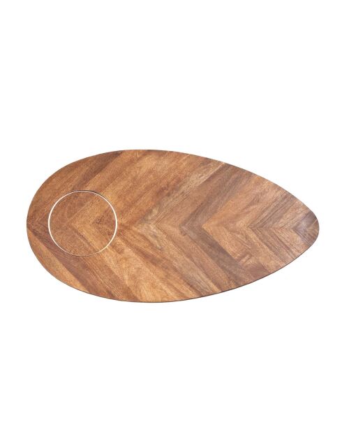 Table basse ovale Kensington MERCANA Marron - 130x70x50 cm