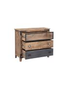 Commode 3 tiroirs Manguier Farm II Beige - 100x45x90 cm