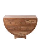 Commode 6 tiroirs en acacia massif Marron - 110x45x70 cm