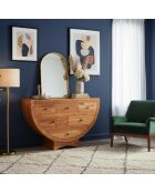 Commode 6 tiroirs en acacia massif Marron - 110x45x70 cm