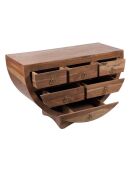 Commode 6 tiroirs en acacia massif Marron - 110x45x70 cm